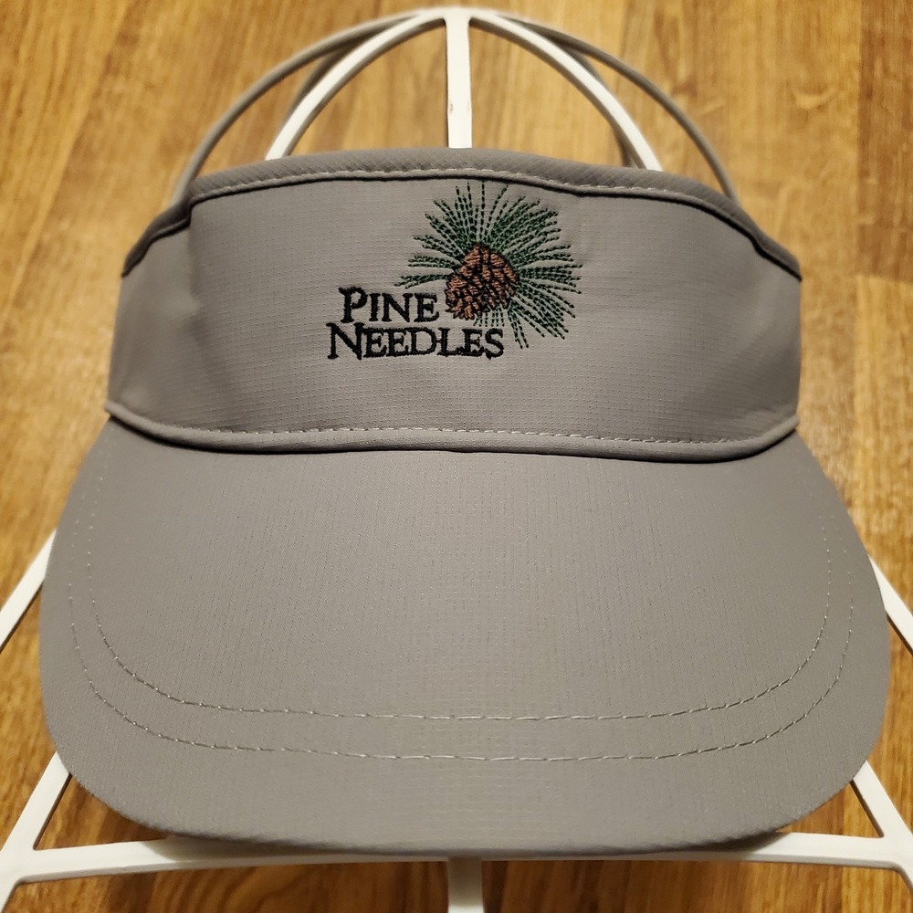 Pine Needles Golf Hat Visor Gray‎ Adjustable Embroidered Logo Imperial  Sports